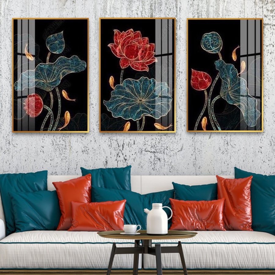 Tranh Đà Nẵng ghép bộ 3 phòng khách hiện đại hot nhất 2024 4 Tranh Đà Nẵng ghép bộ 3 phòng khách hiện đại