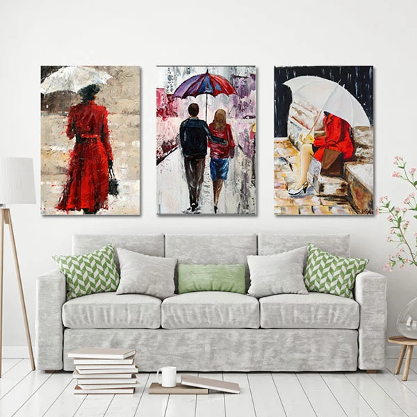 Tranh ghép bộ 3 nghệ thuật Nha Trang phong cảnh hữu tình