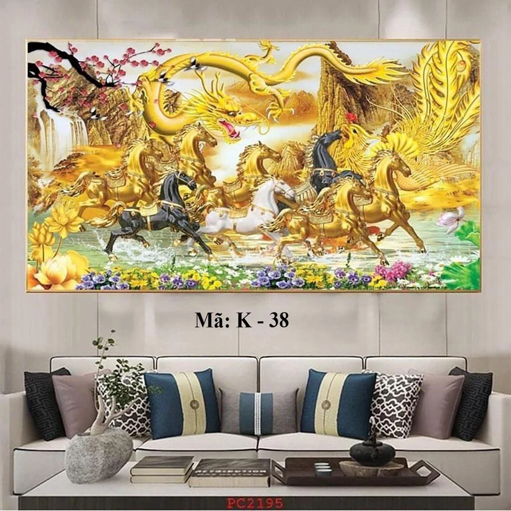 Tranh Đà Nẵng Tết năm 2025 Ất Tỵ bát mã truy phong gia chủ cần biết 2 Tranh Đà Nẵng Tết năm 2025 Ất Tỵ bát mã truy phong