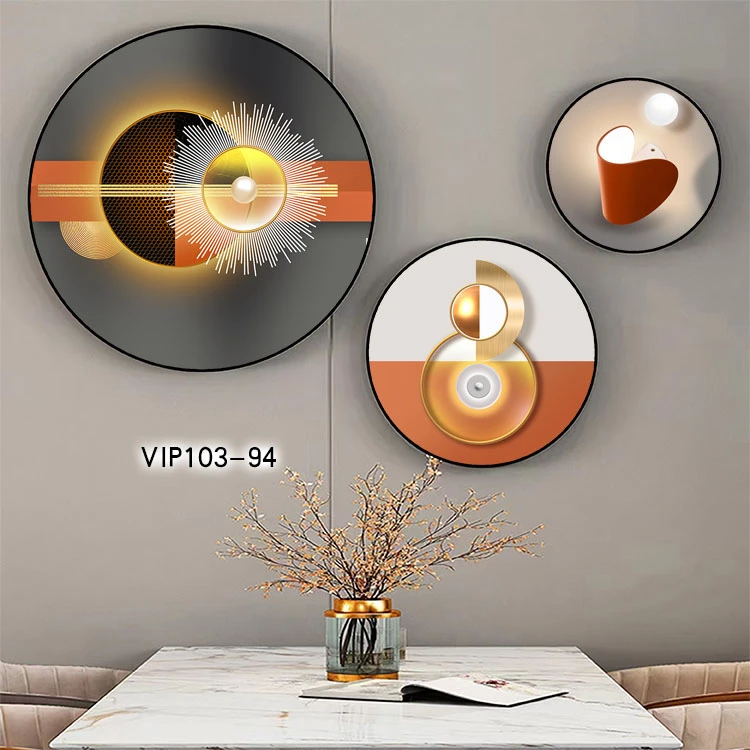 Tranh Đà Nẵng tròn canvas 3 tấm decor quán cafe