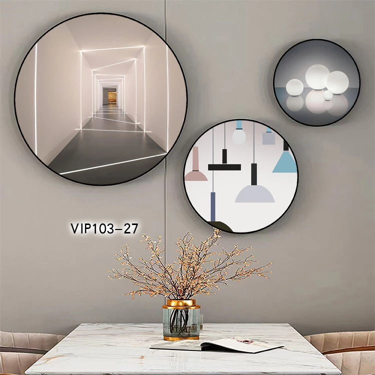 Tranh Đà Nẵng tròn canvas 3 tấm decor quán cafe