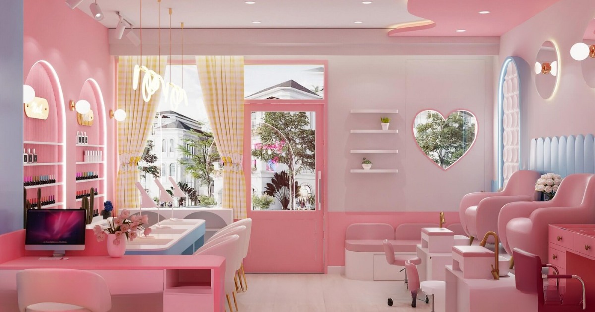 Thi công tiệm nail hiện đại Quảng Nam chuẩn đẹp cùng Oha Decor 6 Thi công tiệm nail hiện đại Quảng Nam
