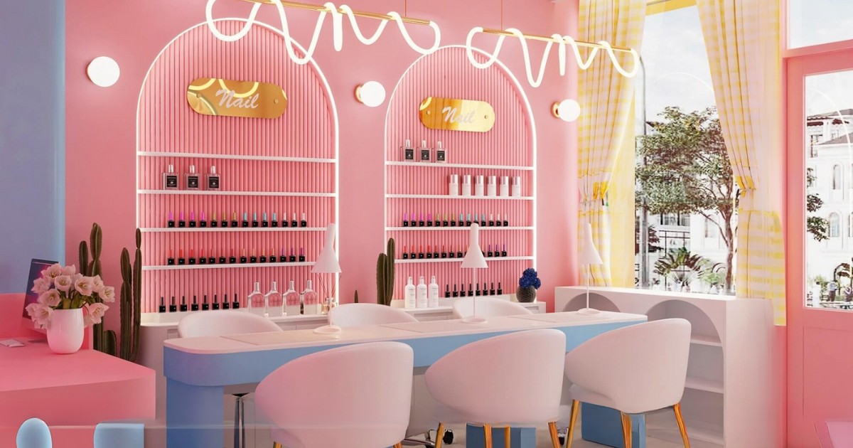 Thi công tiệm nail hiện đại Quảng Nam chuẩn đẹp cùng Oha Decor 2 Thi công tiệm nail hiện đại Quảng Nam