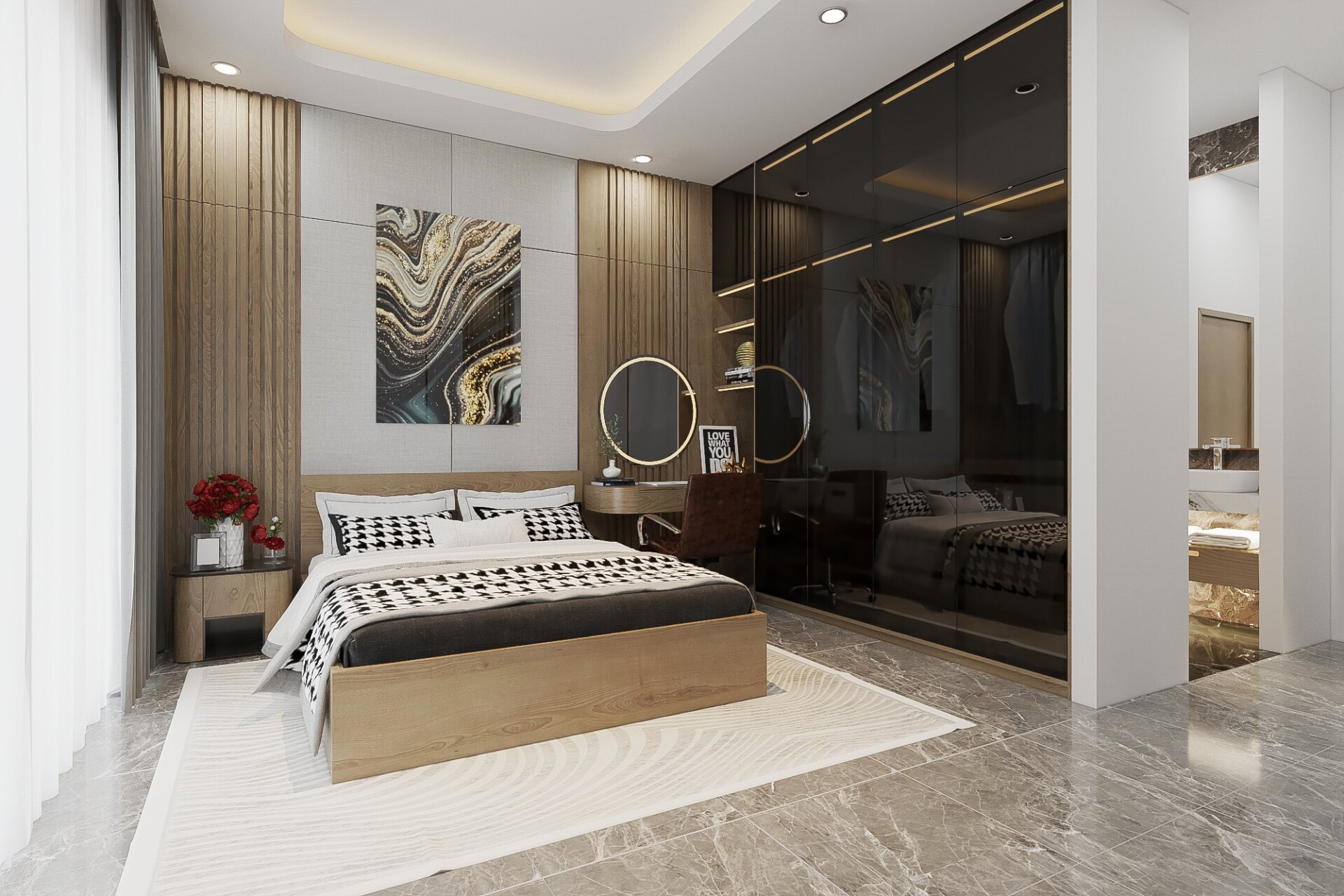 Trang trí nội thất phòng ngủ Sài Gòn: Tạo dựng không gian thư giãn đầy phong cách 9 Trang trí nội thất phòng ngủ Sài Gòn