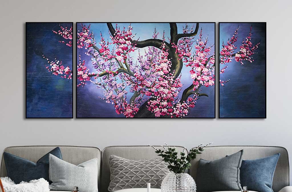 Tranh tết tráng gương hoa đào làm quà tặng Bình Dương có nên? 4 Tranh tết tráng gương hoa đào làm quà tặng Bình Dương