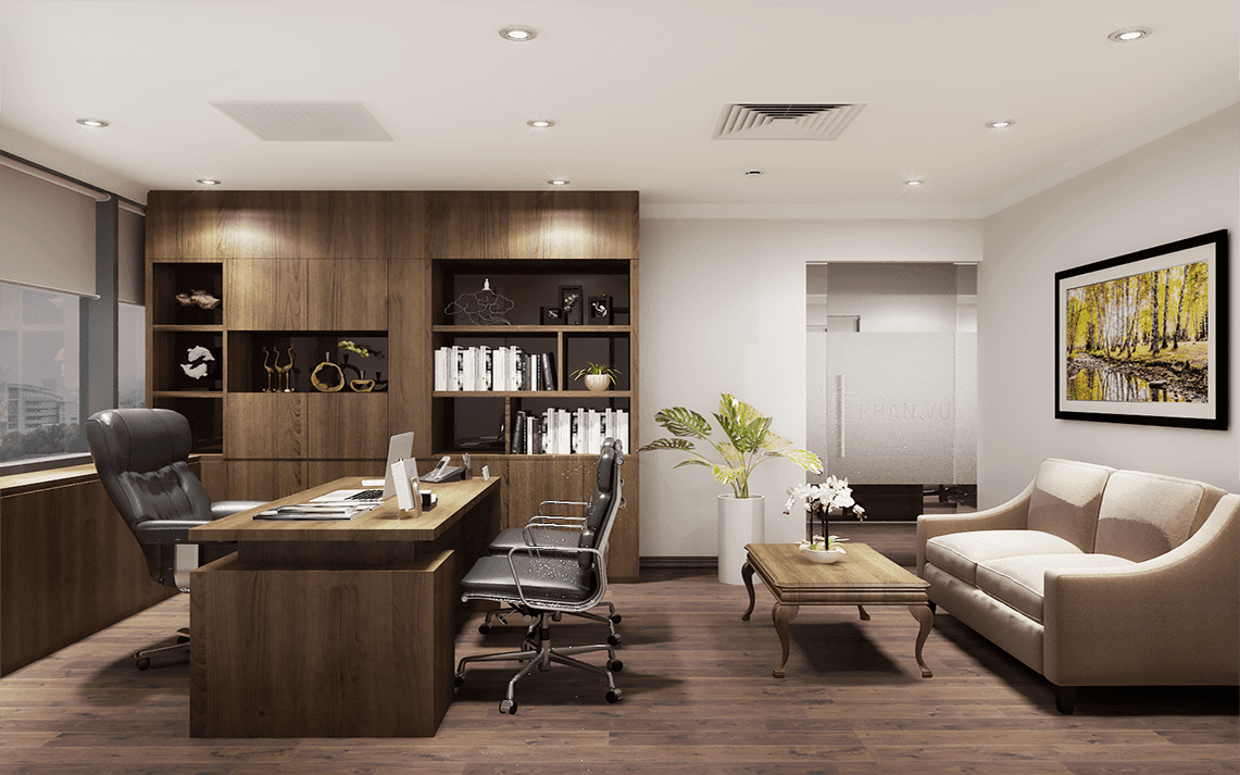 Thi công nội thất phòng làm việc Đà Nẵng 