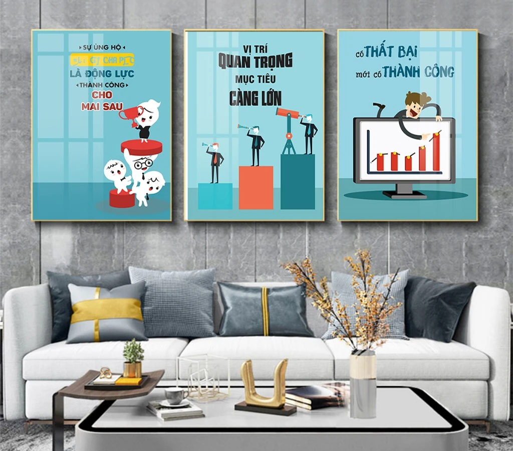 tranh 5D động lực phòng kinh doanh Đà Nẵng