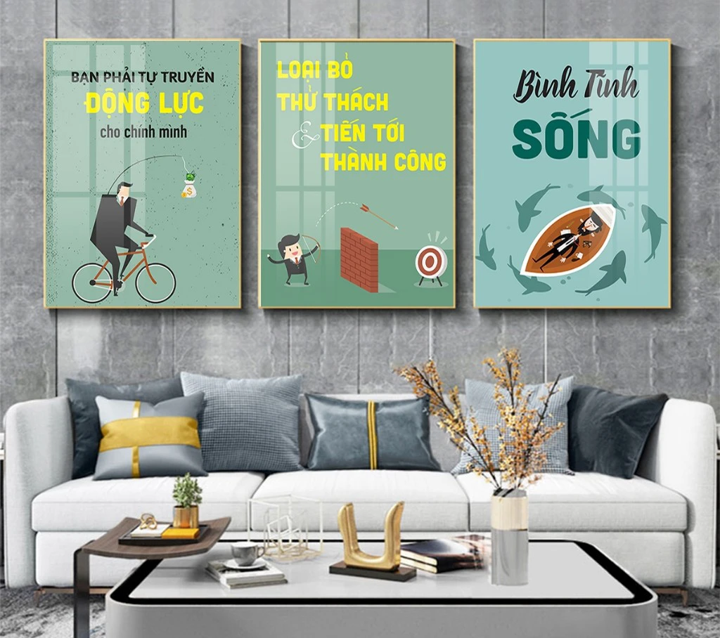 tranh 5D động lực phòng kinh doanh Đà Nẵng