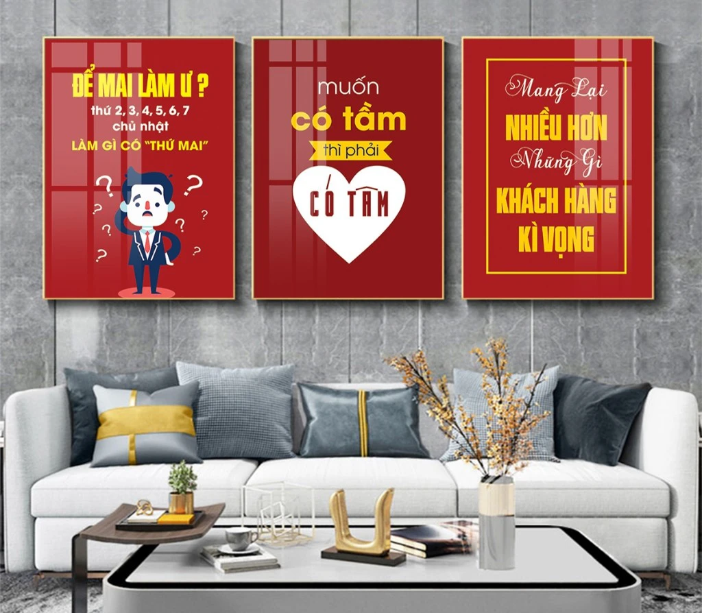 tranh 5D động lực phòng kinh doanh Đà Nẵng