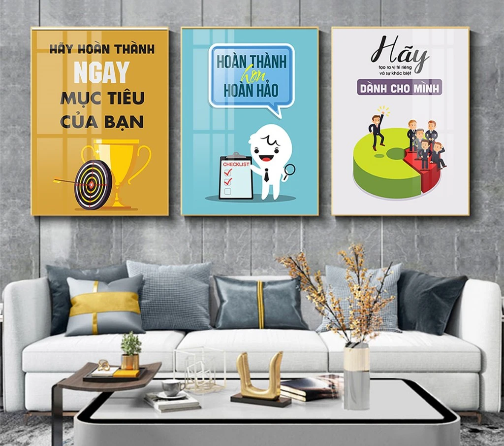 tranh 5D động lực phòng kinh doanh Đà Nẵng