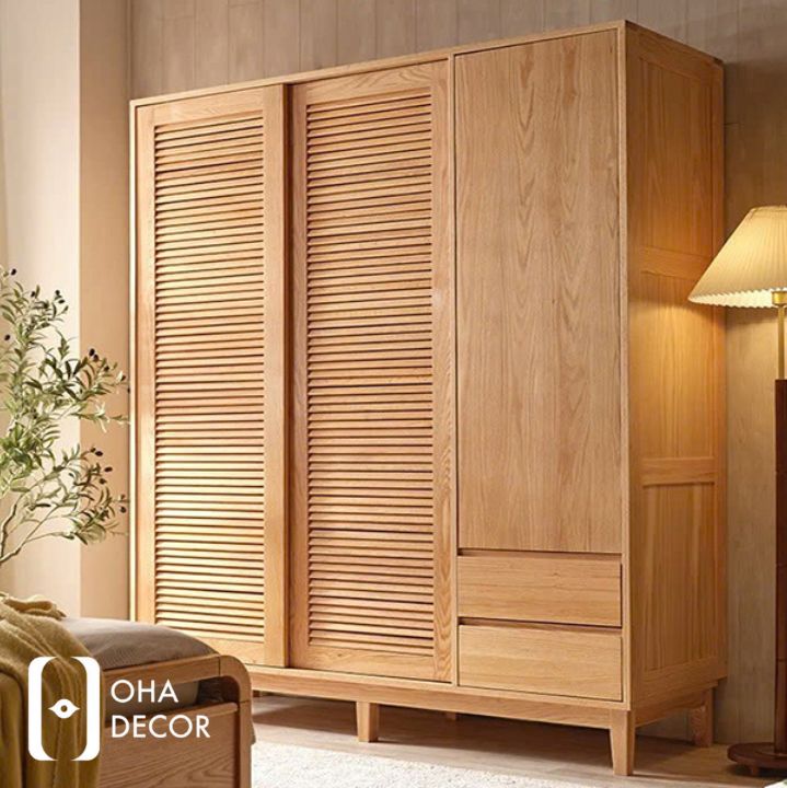 Tủ quần áo gỗ sồi tự nhiên Đà Nẵng - Sự lựa chọn hoàn hảo từ Oha Decor 4 Lợi ích khi sử dụng tủ quần áo gỗ sồi tự nhiên Đà Nẵng