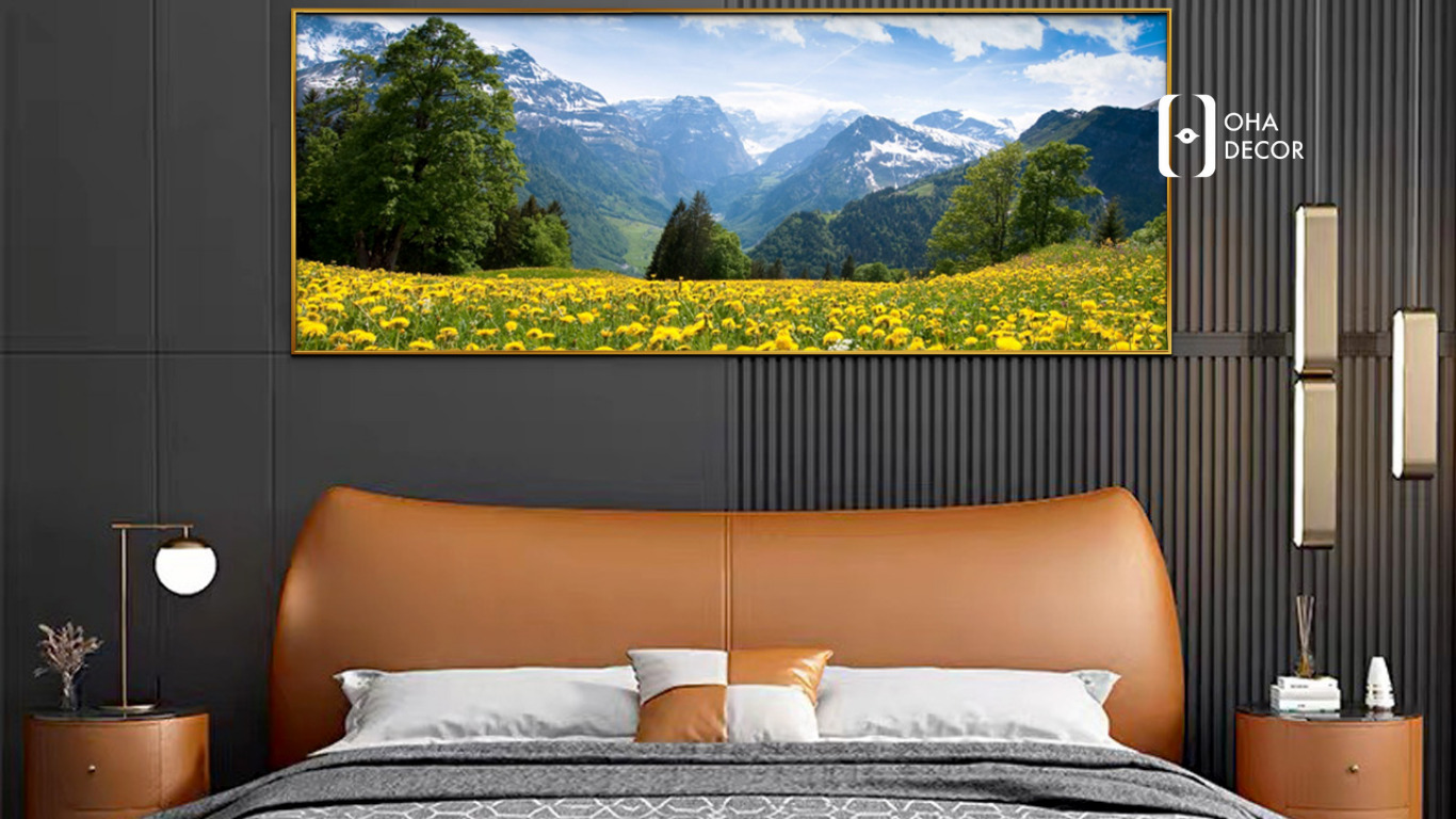 Tranh treo phòng ngủ Quảng Nam - Tạo không gian thư giãn từ Oha Decor 4 Tranh phong cảnh treo phòng ngủ Quảng Nam
