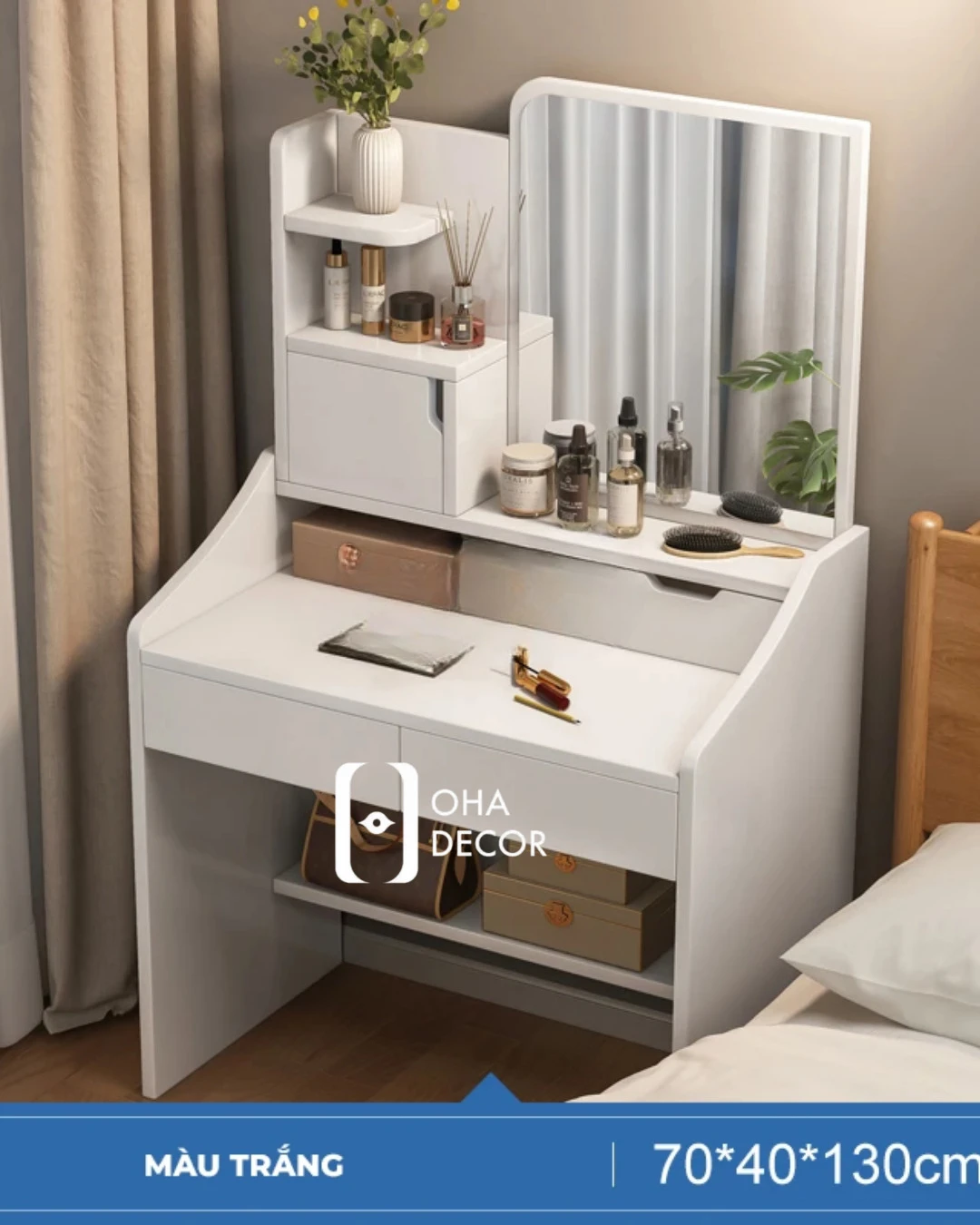 2 Bảo hành và cam kết Bàn Trang Điểm Gỗ Tự Nhiên Hiện Đại BR110