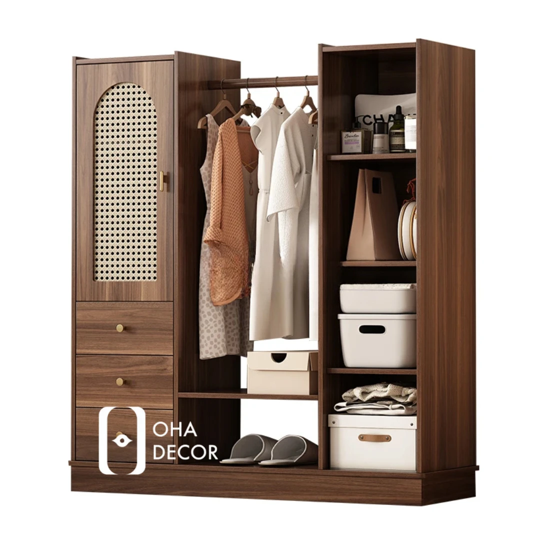 Tủ Treo Quần Áo Đa Năng Gỗ Tự Nhiên