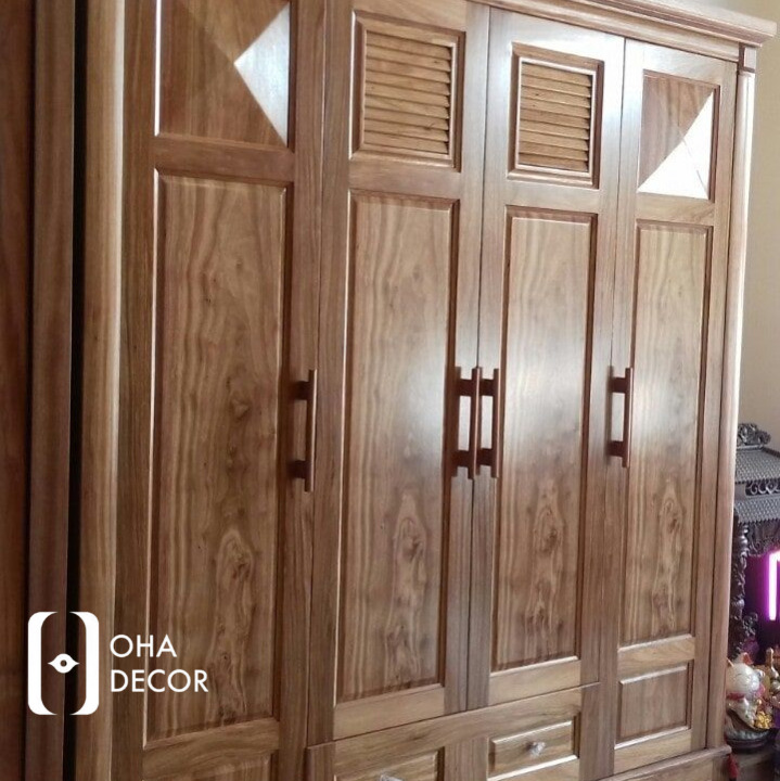 Tủ quần áo gỗ hương xám Huế - Đẳng cấp và bền vững từ Oha Decor 1 Tủ quần áo gỗ hương xám Huế