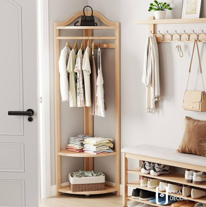 Kệ treo quần áo nhỏ gọn tối ưu không gian Quảng Ngãi – Nội thất thông minh từ Oha Decor 4 Các mẫu kệ treo quần áo nhỏ gọn tối ưu không gian