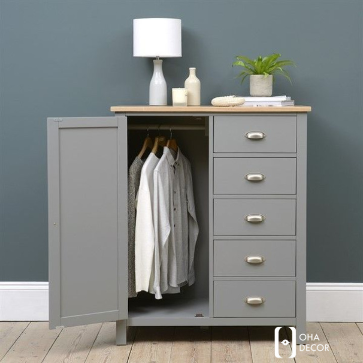 Tủ quần áo gỗ cho phòng ngủ nhỏ Quảng Ngãi – Giải pháp nội thất tối ưu từ Oha Decor 5 Các mẫu tủ quần áo gỗ cho phòng ngủ nhỏ Quảng Ngãi