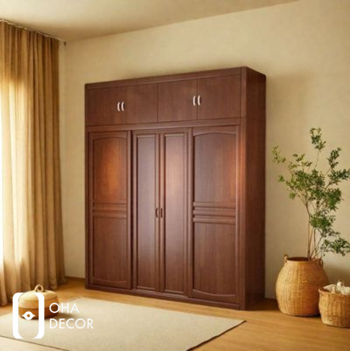 Tủ quần áo gỗ gõ đỏ Quảng Ngãi - Sang trọng từ Oha Decor 5 Lợi ích khi sử dụng tủ quần áo gỗ gõ đỏ Quảng Ngãi