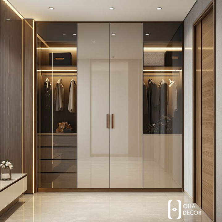 Tủ Quần Áo Thiết Kế Sang Trọng, Hiện Đại Tại Hà Nội – Định nghĩa mới cho không gian sống từ Oha Decor 3 Lợi ích khi sử dụng tủ quần áo thiết kế sang trọng, hiện đại tại Hà Nội