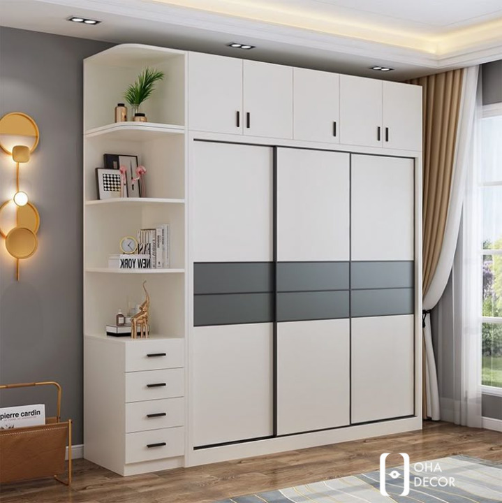 Tủ quần áo gỗ có kệ để đồ tại Đà Nẵng – Phong cách sống tiện nghi cùng Oha Decor 5 Các mẫu tủ quần áo gỗ có kệ để đồ nổi bật tại Đà Nẵng
