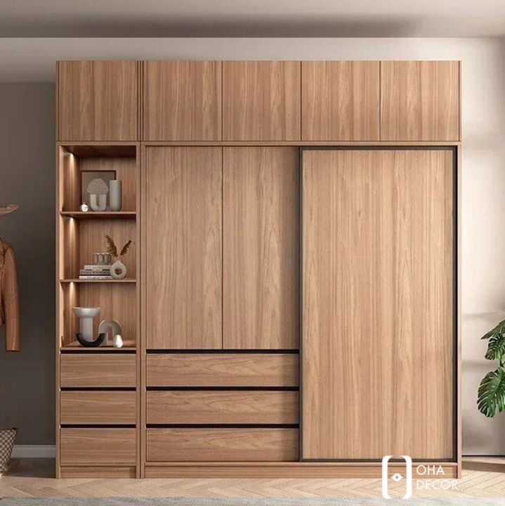 Tủ quần áo gỗ có kệ để đồ tại Đà Nẵng – Phong cách sống tiện nghi cùng Oha Decor 2 Những ưu điểm nổi bật của tủ quần áo gỗ có kệ để đồ tại Đà Nẵng