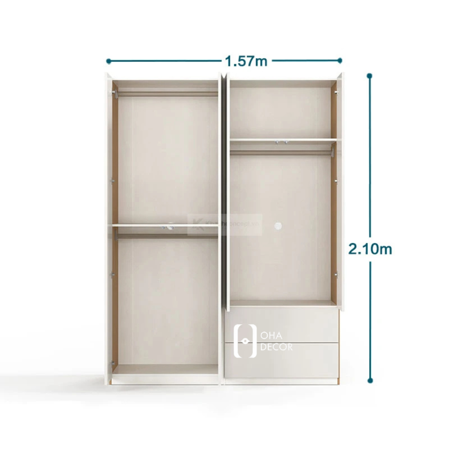 Tủ quần áo gỗ âm tường HCM: Tối ưu không gian sống hiện đại 6 tu quan ao go am tuong hcm4