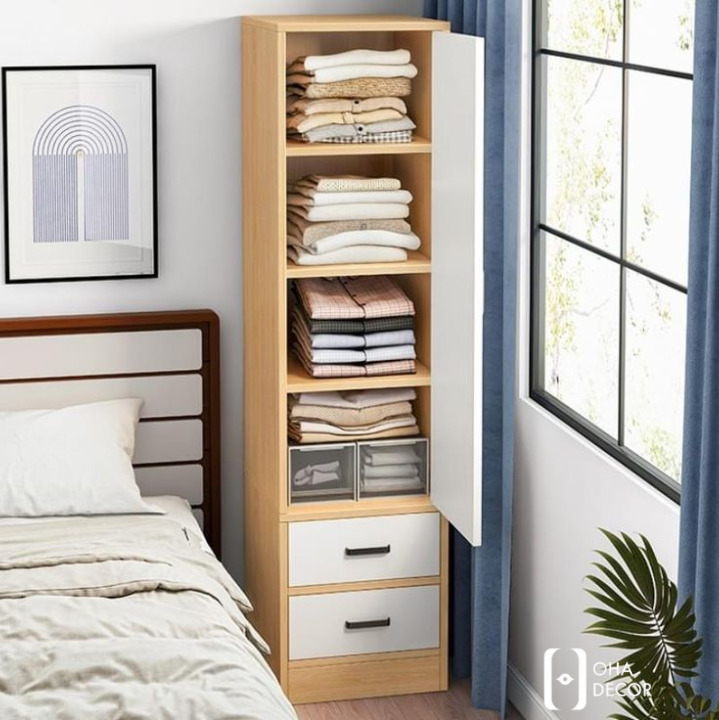 Tủ quần áo gỗ cho phòng ngủ nhỏ Quảng Ngãi – Giải pháp nội thất tối ưu từ Oha Decor 1 Tủ quần áo gỗ cho phòng ngủ nhỏ Quảng Ngãi