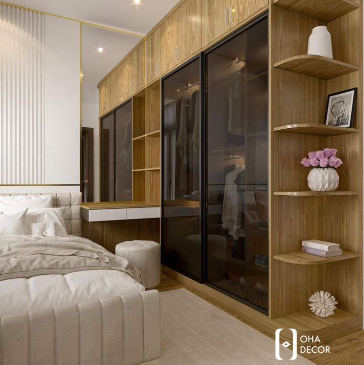 Tủ quần áo gỗ cửa lùa Đà Nẵng - Giải pháp lưu trữ hoàn hảo từ Oha Decor 1 Tủ quần áo gỗ cửa lùa Đà Nẵng