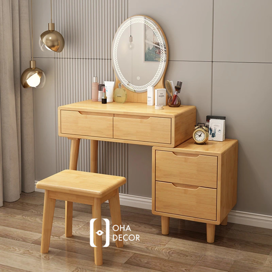 Bàn Trang Điểm Gỗ Tự Nhiên Cao Cấp 1 Bàn Trang Điểm Gỗ Tự Nhiên Cao Cấp