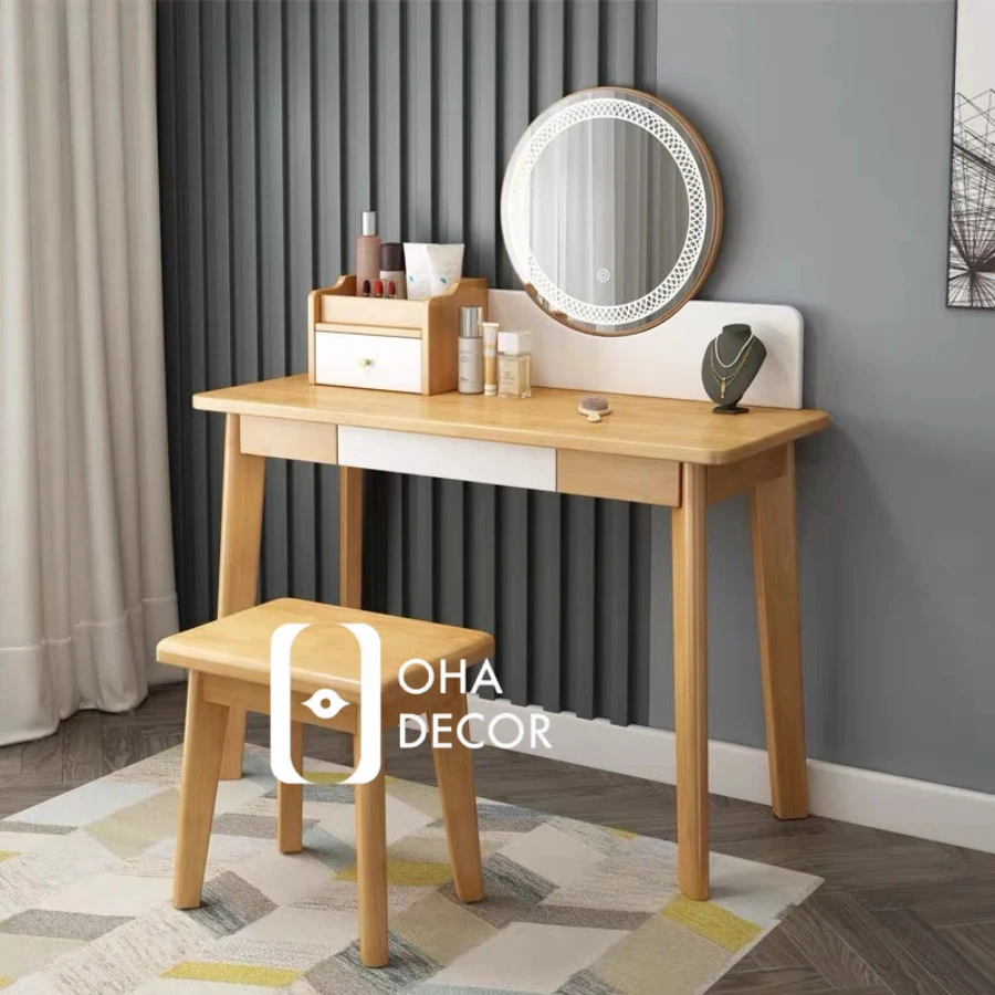 Bàn Trang Điểm Gỗ Tự Nhiên BR113 8 tủ quần áo gỗ gõ đỏ 1