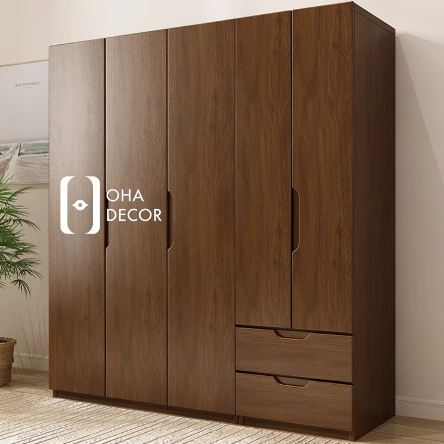 Tủ Quần Áo Thiết Kế Tối Giản Gỗ Tự Nhiên 2 tu quan ao go go do 2 7
