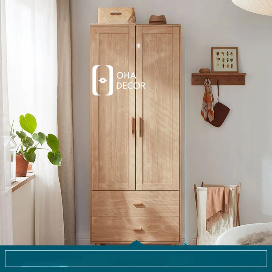 Tủ Quần Áo Cánh Mở Phong Cách Thanh Lịch 2 Chức năng Tủ Quần Áo Cánh Mở Phong Cách Thanh Lịch