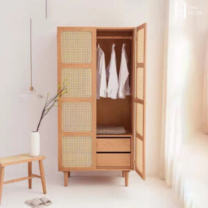 Tủ quần áo gỗ kiểu Nhật HCM: Thanh lịch và tối giản cho không gian sống 3 tu quan ao go kieu nhat hcm