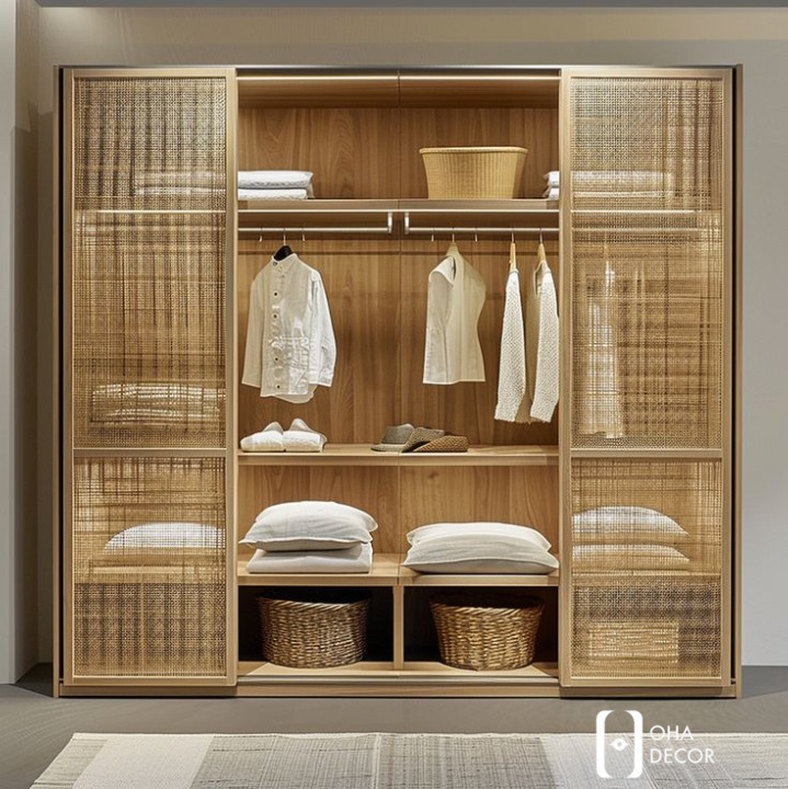 Tủ quần áo gỗ tự nhiên đa năng tại Đà Nẵng – Kiệt tác nội thất từ Oha Decor 1 Tủ quần áo gỗ tự nhiên đa năng tại Đà Nẵng