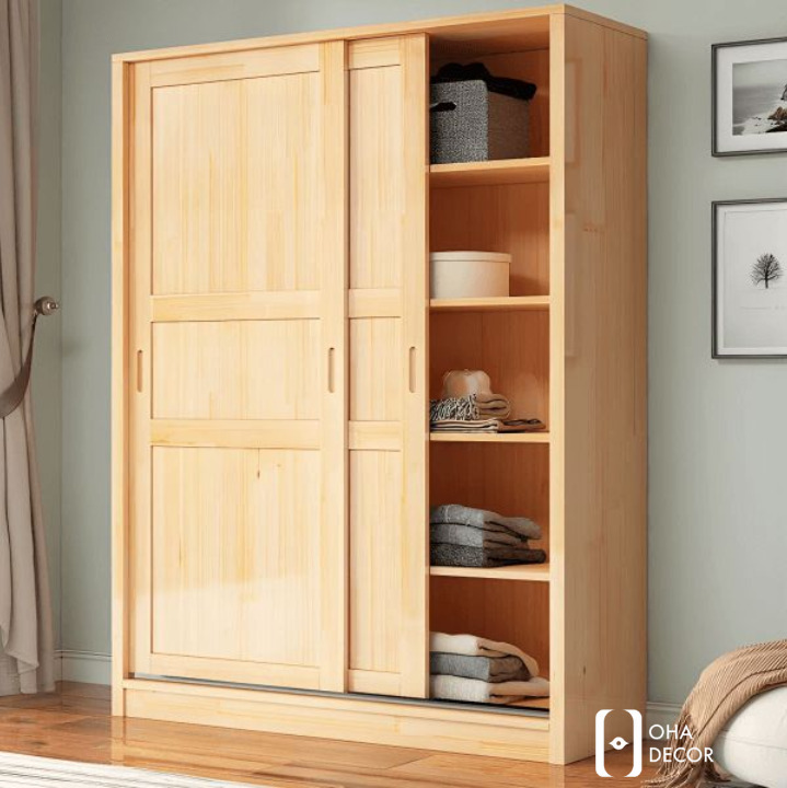 Tủ Quần Áo Gỗ Tự Nhiên Phong Cách Hiện Đại tại Đà Nẵng – Nội thất tinh tế từ Oha Decor 1 Tủ quần áo gỗ tự nhiên phong cách hiện đại tại Đà Nẵng