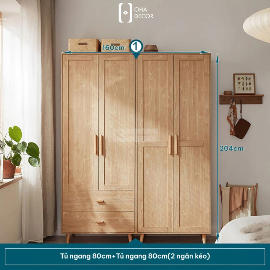 Tủ quần áo gỗ xoan đào HCM: Nội thất hoàn hảo cho mọi nhà 6 tu quan ao go xoan dao hcm2 1