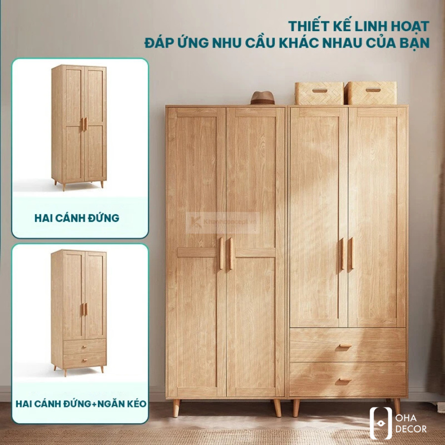 Tủ quần áo gỗ xoan đào HCM: Nội thất hoàn hảo cho mọi nhà 4 tu quan ao go xoan dao hcm5