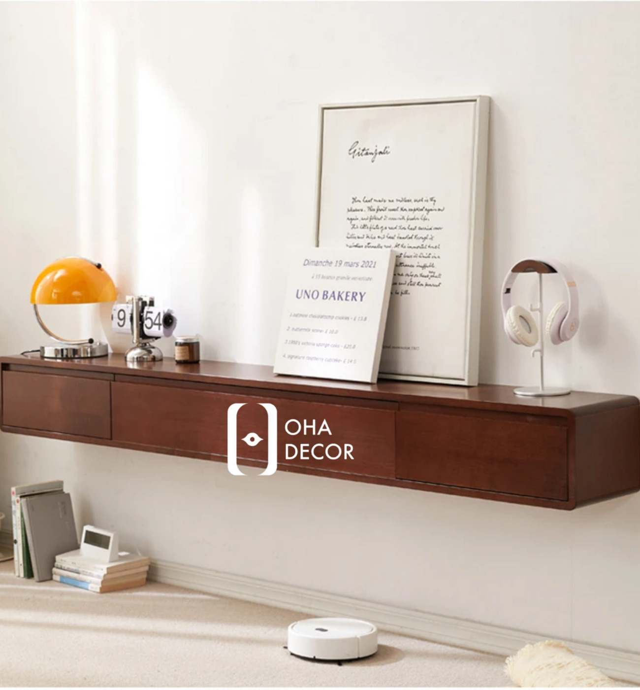 Kệ Tivi Treo Tường Gỗ Tự Nhiên Cao Cấp TQA138 1 Kệ Tivi Treo Tường Gỗ Tự Nhiên Cao Cấp TQA138