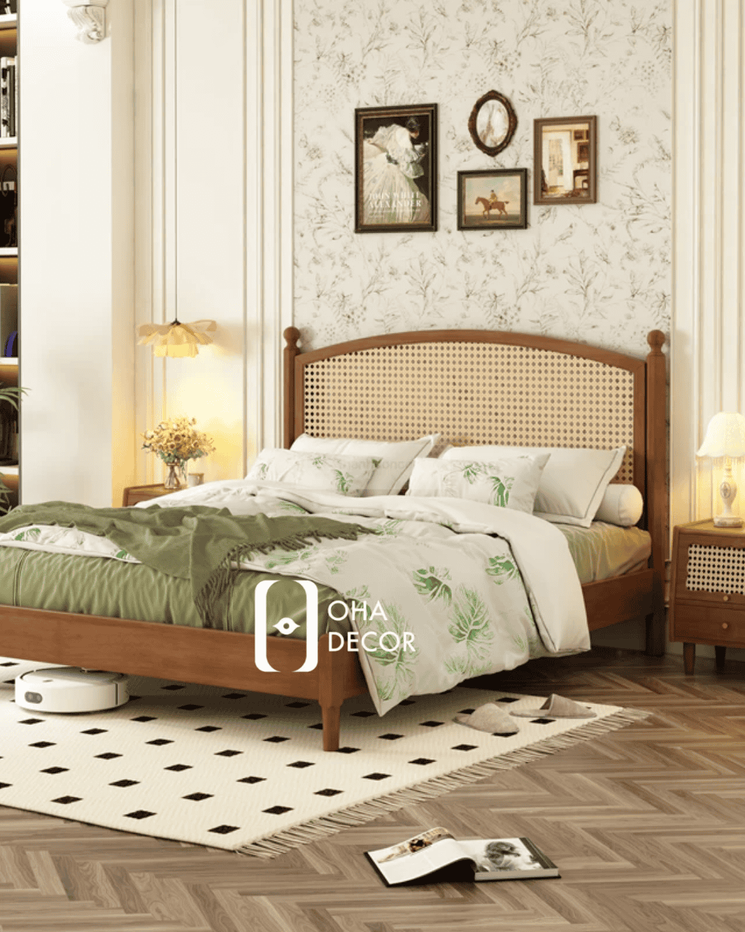 Giường Ngủ Gỗ Tự Nhiên Hiện Đại TQA063 1 Giường Ngủ Gỗ Tự Nhiên Hiện Đại TQA063