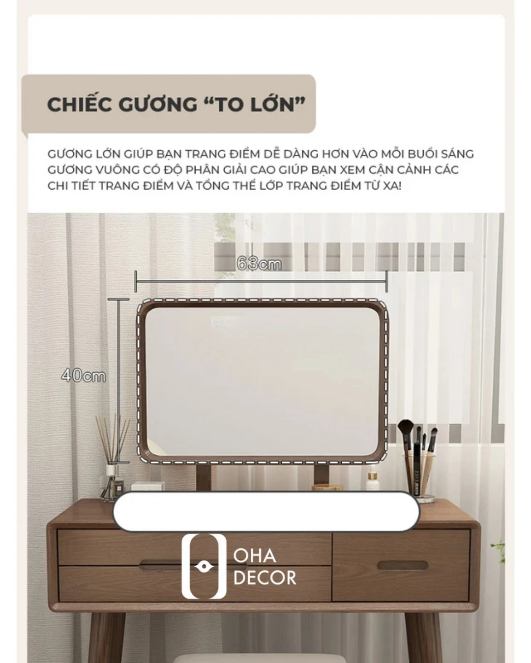 4 Bảo hành và cam kết Bàn Trang Điểm Gỗ Tự Nhiên BR118