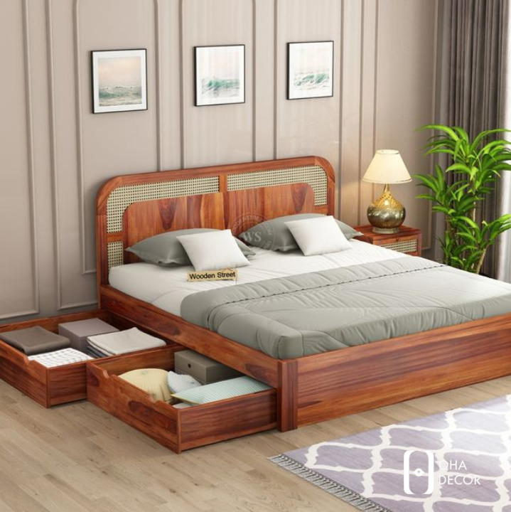 Mua Giường Gỗ Tự Nhiên Hiện Đại Tại Đà Nẵng – Phong Cách Sống Thời Thượng Cho Người Sành Nội Thất 4 Các dòng gỗ tự nhiên phổ biến khi làm giường tại OHA Decor