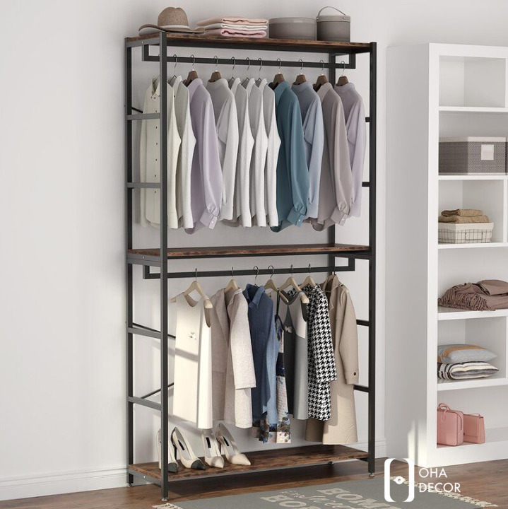 Các mẫu kệ treo quần áo hiện đại nổi bật của OHA Decor tại Quảng Ngãi