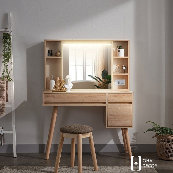 Bàn Trang Điểm Gỗ Tự Nhiên Cao Cấp TPHCM – Vẻ Đẹp Tinh Tế Cho Không Gian Hiện Đại 5 Quy trình thiết kế và đặt hàng bàn trang điểm tại OHA Decor TPHCM