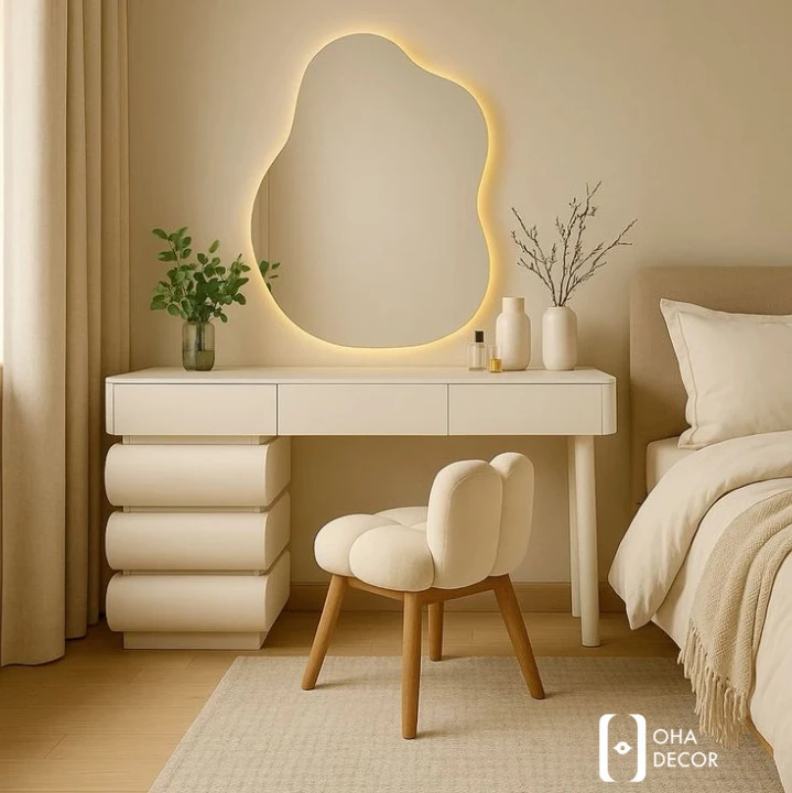 Quy trình thiết kế và đặt hàng bàn trang điểm tại OHA Decor Hà Nội