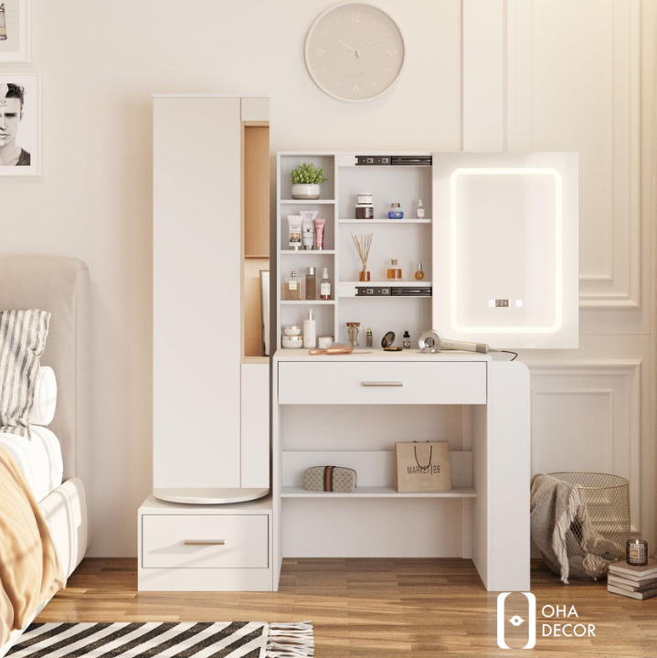 Bàn Trang Điểm Gỗ Tự Nhiên Thiết Kế Đa Lưu Trữ tại Huế – Điểm Nhấn Tinh Tế Cho Không Gian Sống Sang Trọng 5 Quy Trình Thiết Kế Và Đặt Hàng Bàn Trang Điểm Tại OHA Decor Huế