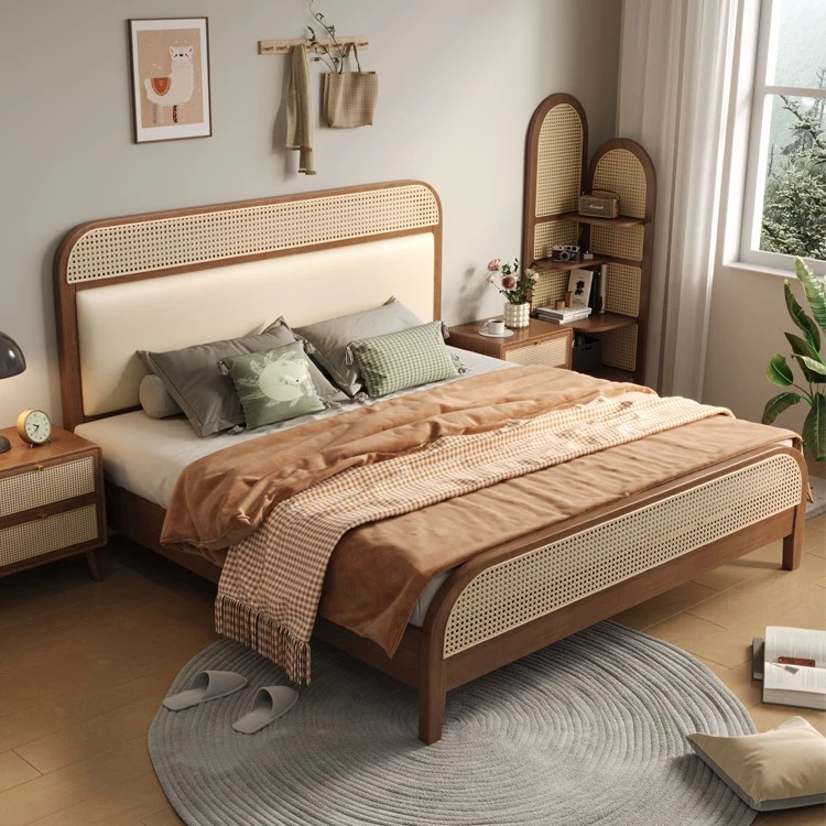 Giường Ngủ Gỗ Tự Nhiên Hiện Đại 1 giuong ngu go tu nhien hien dai OhaDecor
