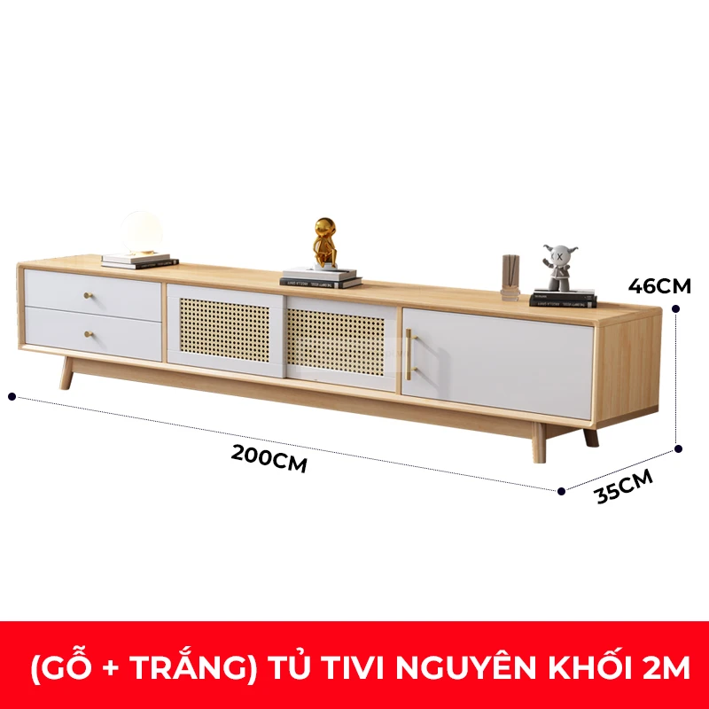 Kệ Tivi Gỗ Tự Nhiên 2 ke tivi go tu nhien 1