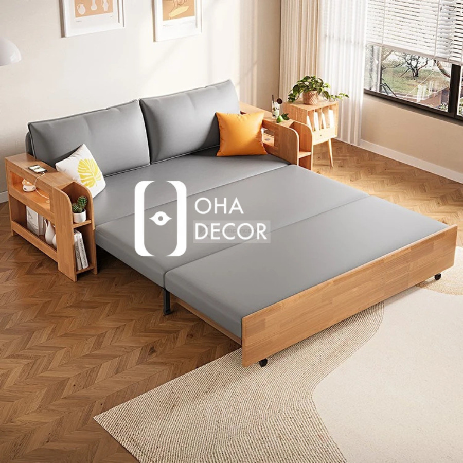 Sofa Giường Cao Cấp Gỗ Tự Nhiên 4 sofa giuong cao cap go tu nhien