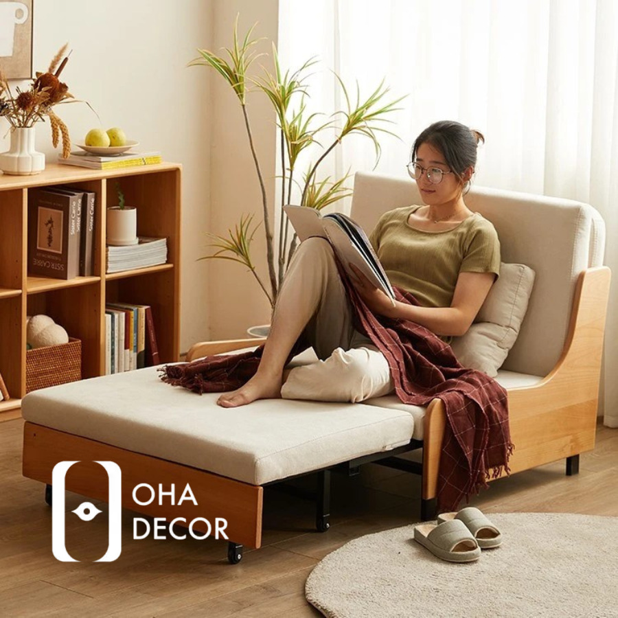 Sofa Giường Gấp Mở Linh Hoạt Gỗ Tự Nhiên 3 sofa giuong gap mo linh hoat go tu nhien 2