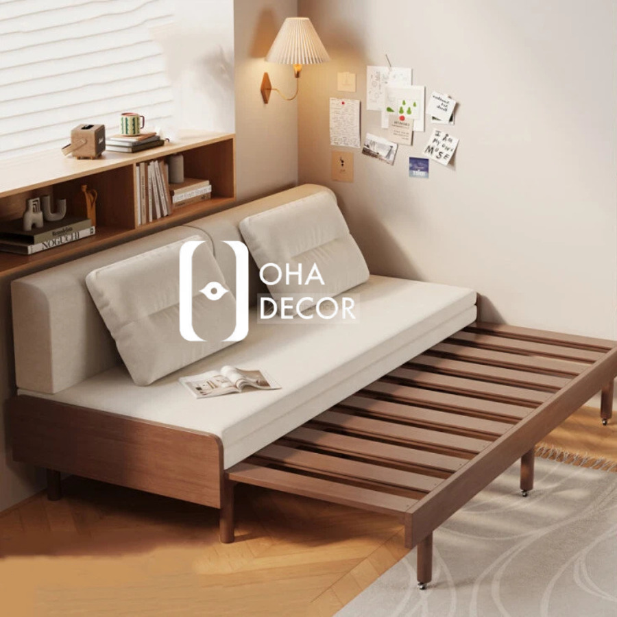 Sofa Giường Gỗ Tự Nhiên 1 sofa giuong go tu nhien 3